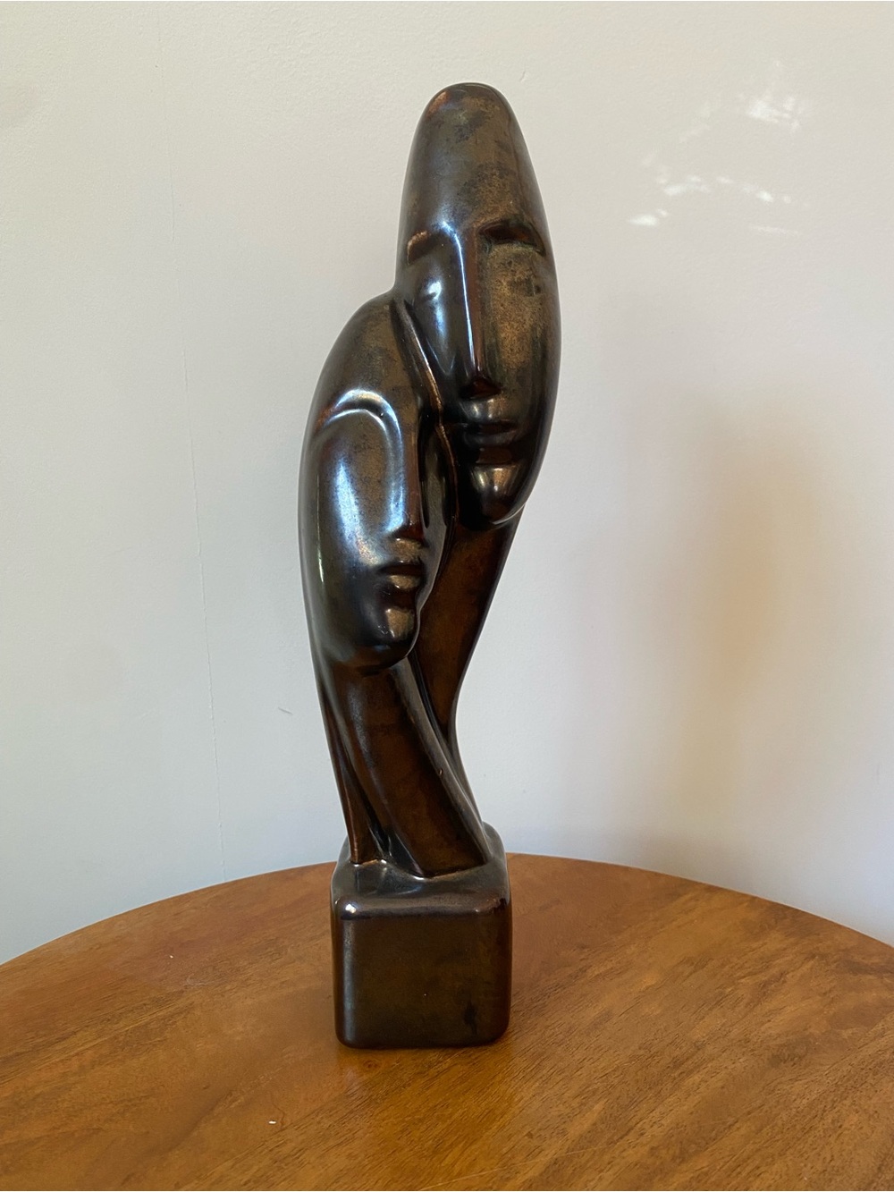 Modern Ceramic Lovers Sculpture